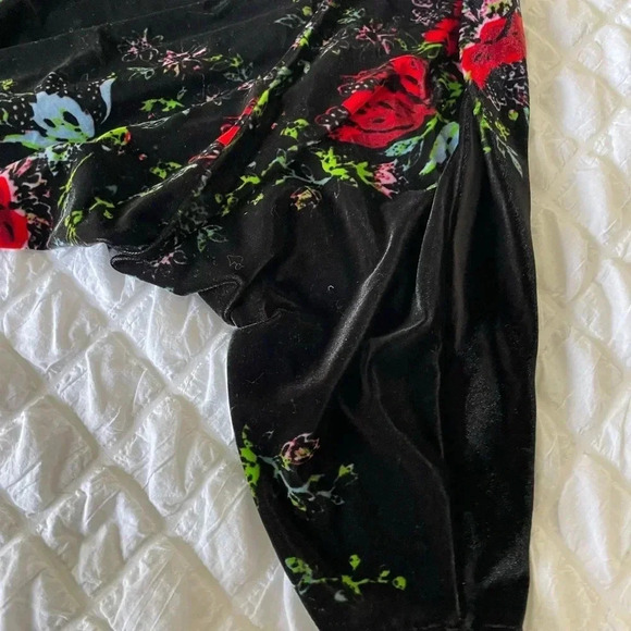 Free people floral velour slouchy babe bodysuit - Picture 6 of 12